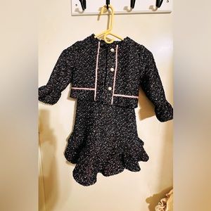 JANIE AND JACK MULTICOLOR TWEED DRESS